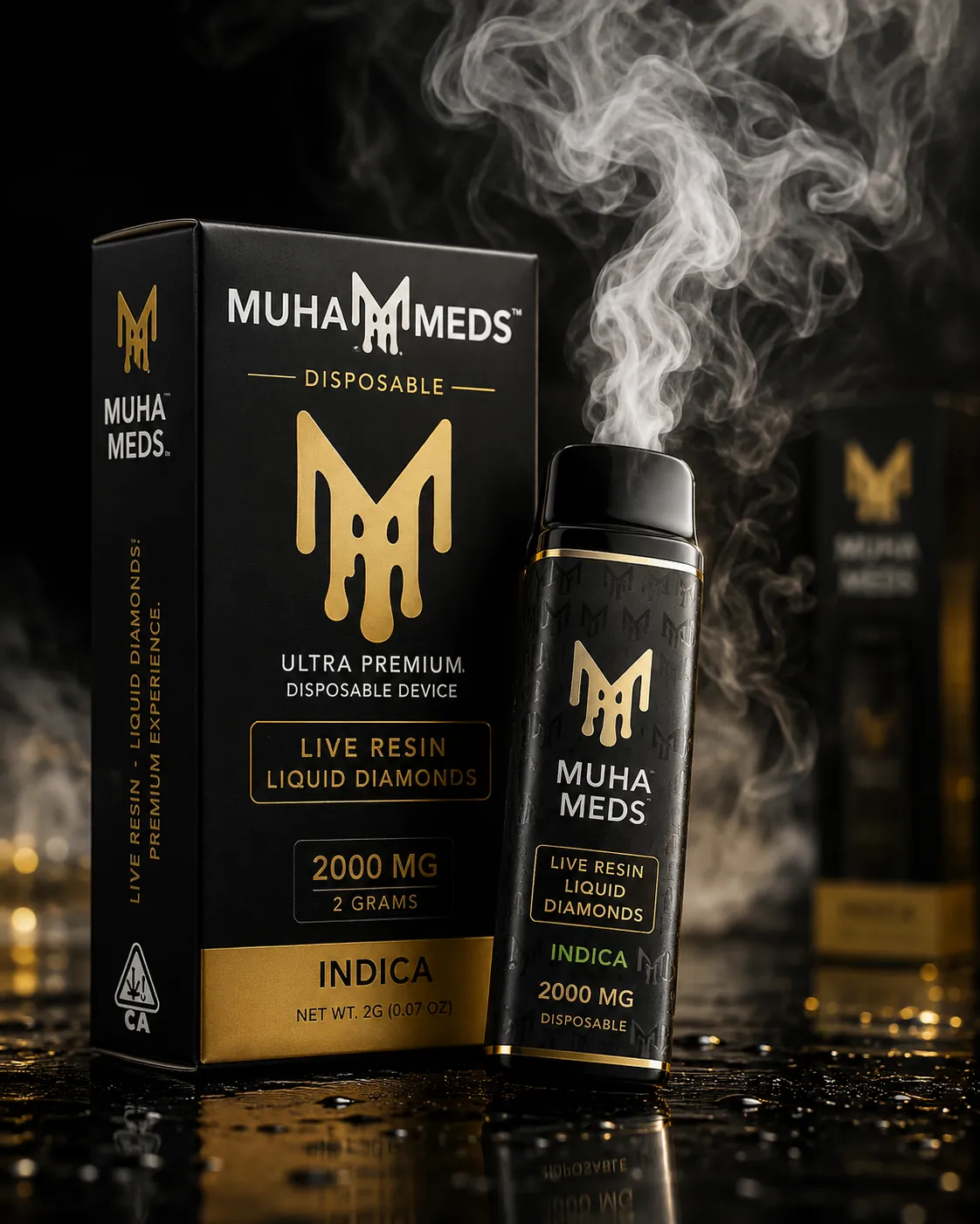 Muha Meds Disposable Vape - Live Resin Liquid Diamonds